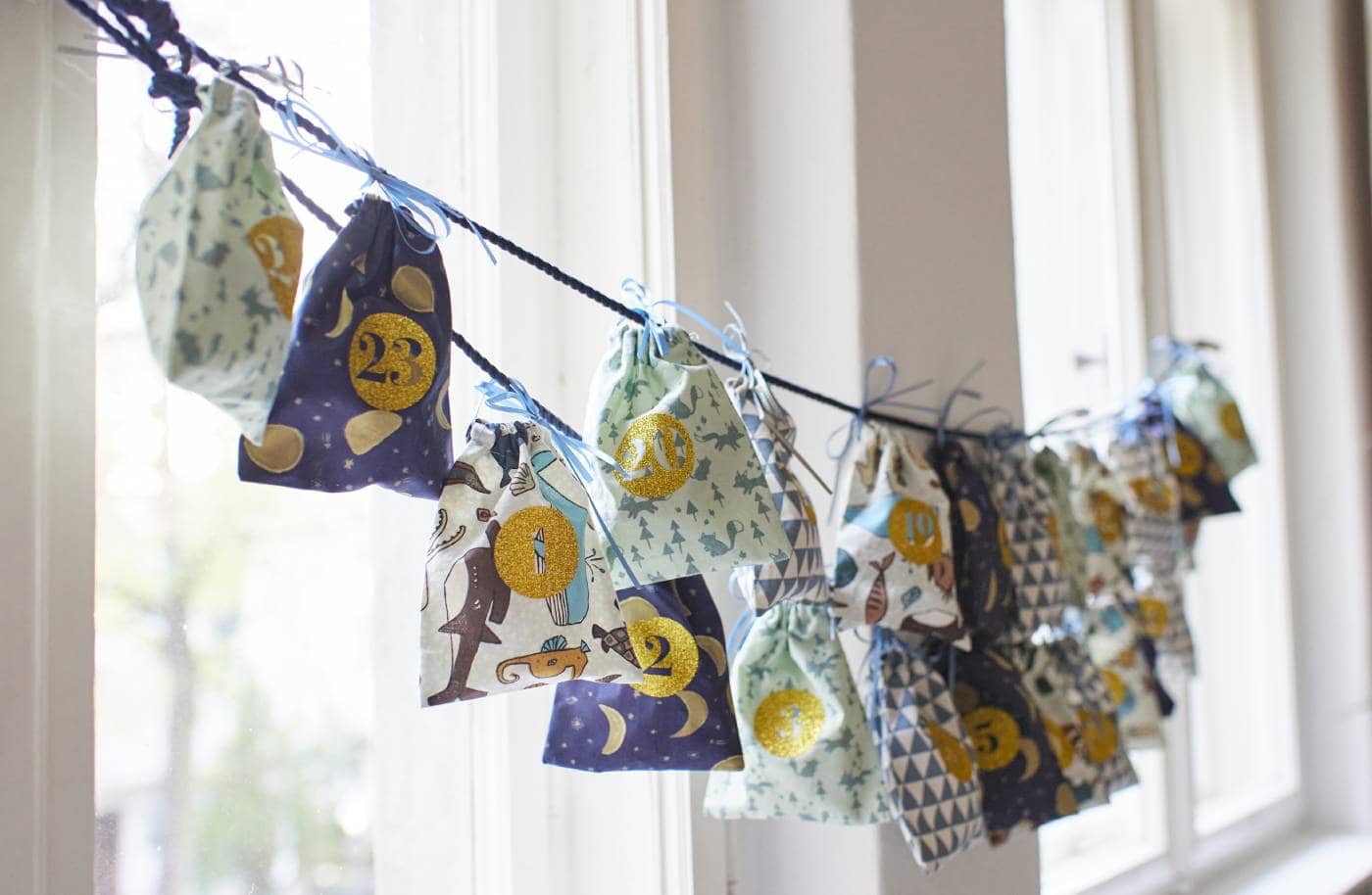 Adventskalender nähen, 24 zauberhafte Säckchen, komplett // HIMBEER