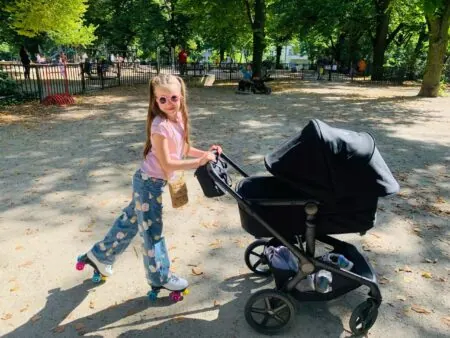 HIMBEER Testbericht: Der Bugaboo Fox 5 Renew im Praxistest – mit Baby und Geschwisterkind durch den urbanen Großstadtalltag