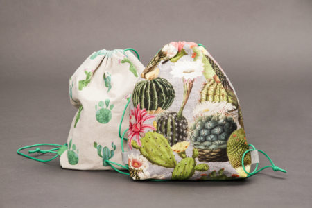 Turnbeutel für Kinder mit Kaktusmuster // HIMBEER