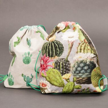 Turnbeutel für Kinder mit Kaktusmuster // HIMBEER