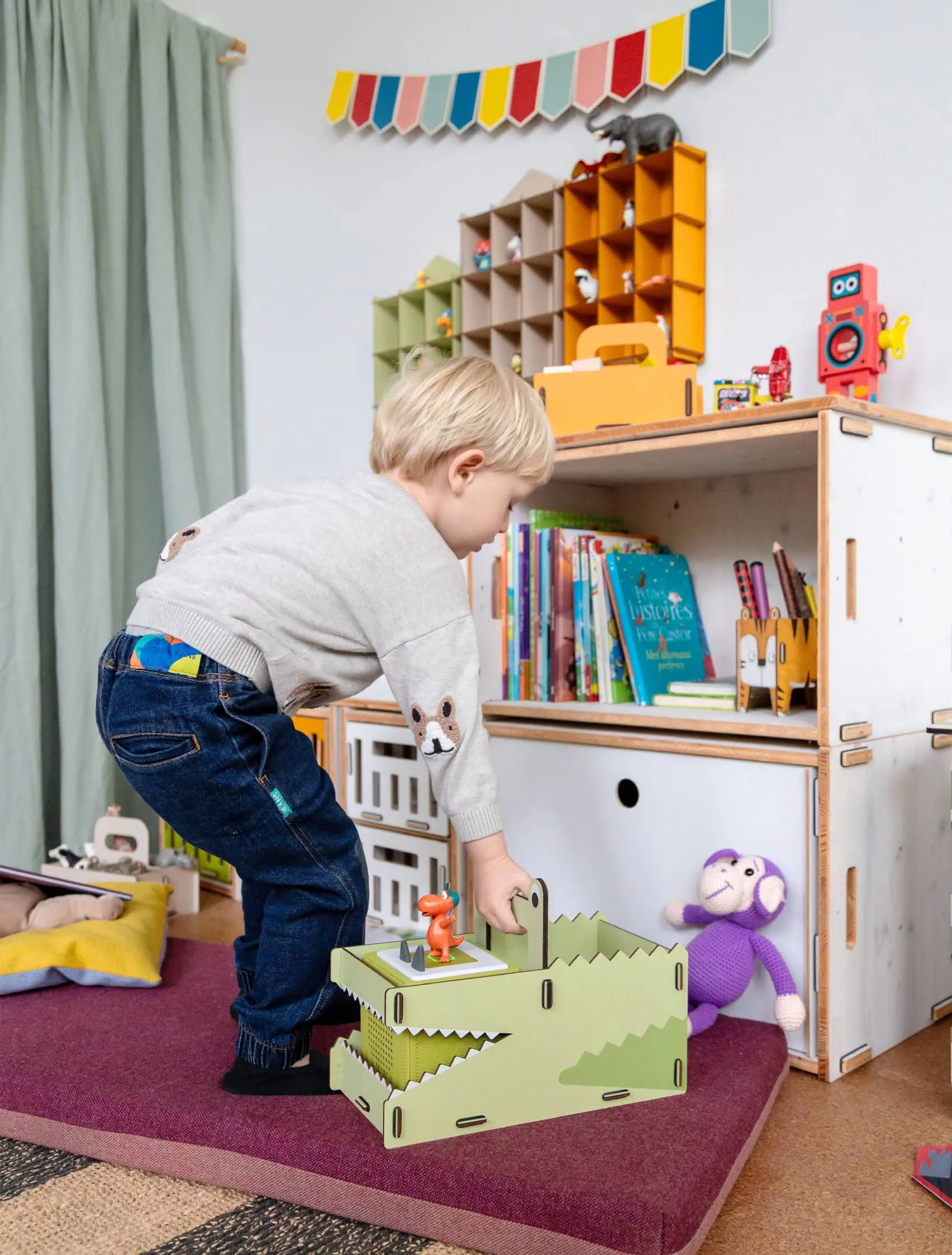 Tragebox Krokodil von WERKHAUS für Toniebox und Tonies