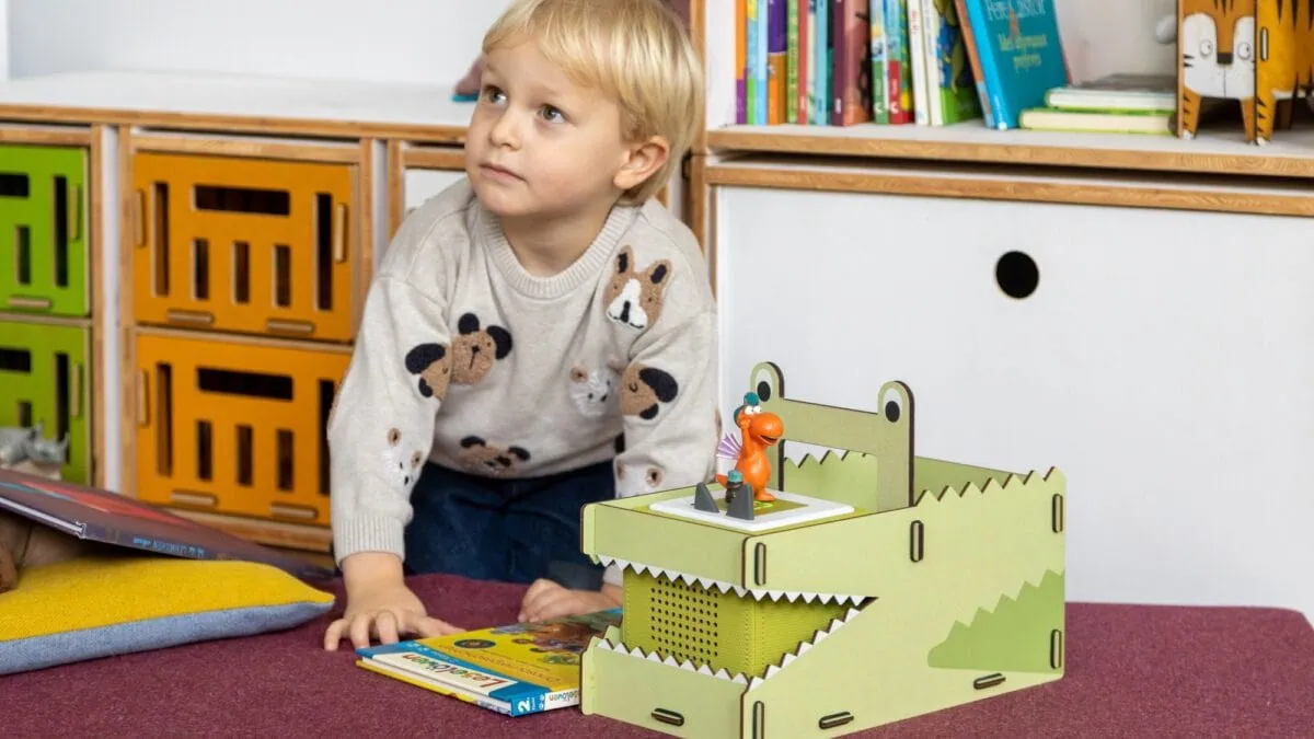 Tragebox Krokodil von WERKHAUS für Toniebox und Tonies // HIMBEER