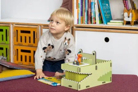 Tragebox Krokodil von WERKHAUS für Toniebox und Tonies // HIMBEER