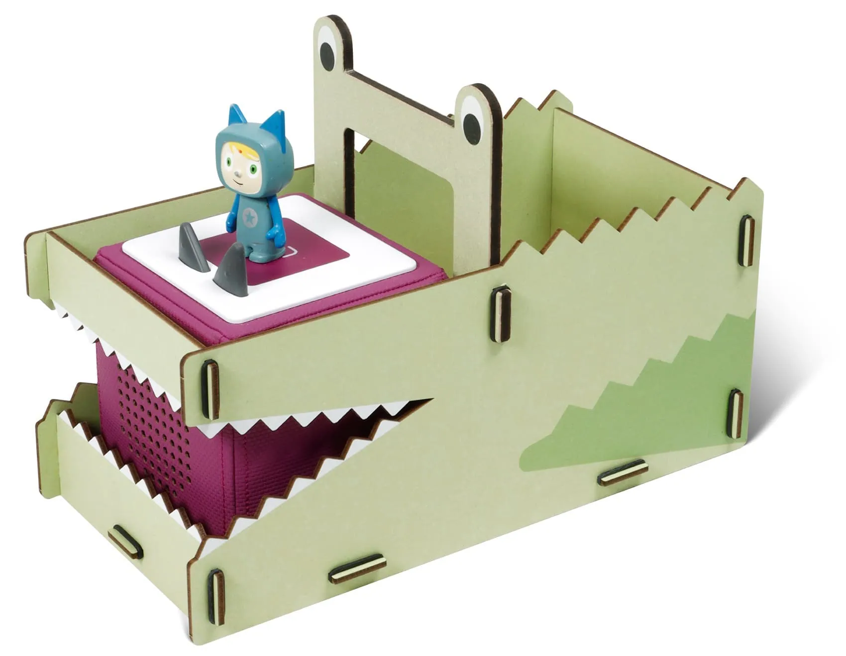 Tragebox Krokodil von WERKHAUS für Toniebox und Tonies // HIMBEER