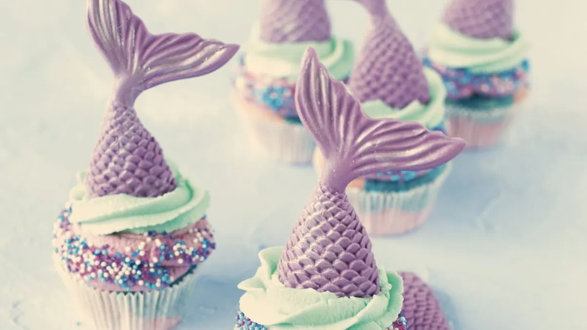 Meerjungfau Cupcakes // HIMBEER