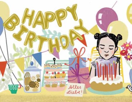 HIMBEERCHEN Kinderrätsel: Alles Gute zum Geburtstag – HAPPY BIRTHDAY-Suchspiel