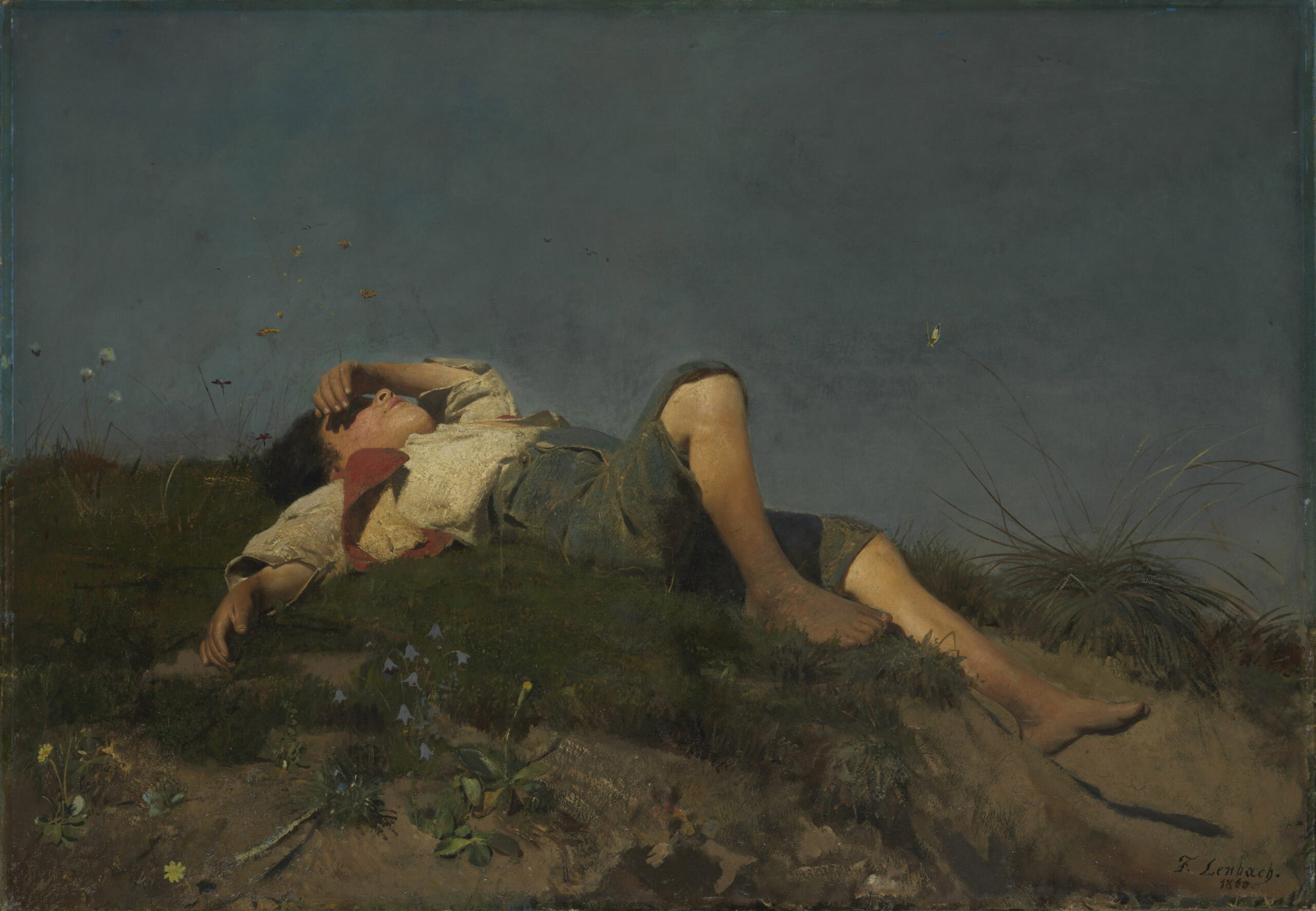 Franz von Lenbach, Hirtenknabe 1860© Bayerische Staatsgemäldesammlungen, Sammlung Schack – Tipps für die erste Sommerferienwoche KW 32 // HIMBEER