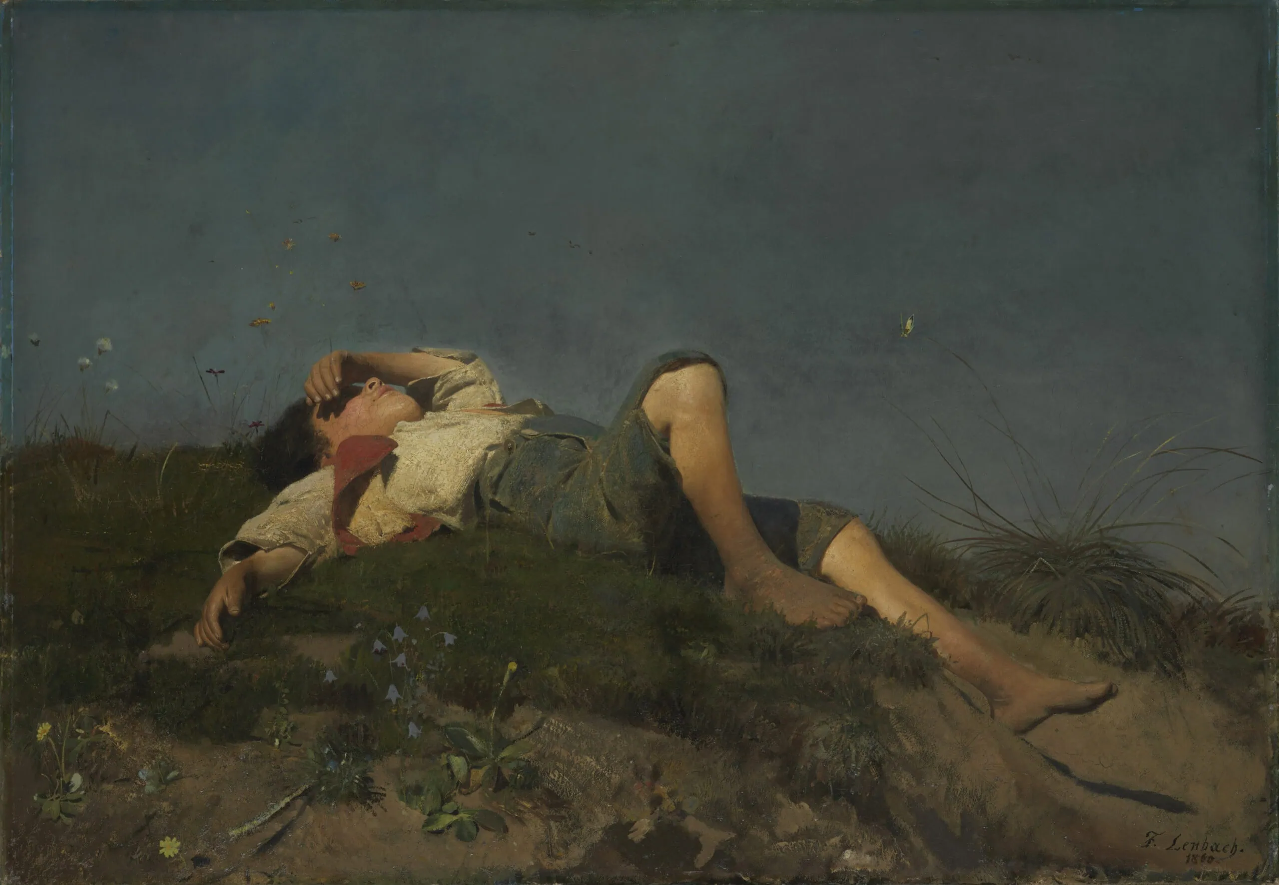 Franz von Lenbach, Hirtenknabe 1860© Bayerische Staatsgemäldesammlungen, Sammlung Schack – Tipps für die erste Sommerferienwoche KW 32 // HIMBEER
